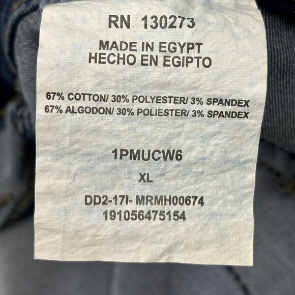 Rider by Lee Pull On Skinny Women's size XL Dark Wash Blue Denim Jeans - Picture 3 of 4